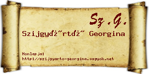 Szijgyártó Georgina névjegykártya