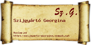 Szijgyártó Georgina névjegykártya